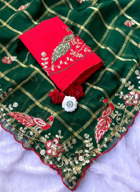 JK Georgette Thread Work Border Sarees Bulk Orders In India